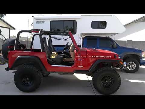 JEEP TJ NEW ROLL BAR COVERS AND PADS: Replaced the Roll Bar Covers