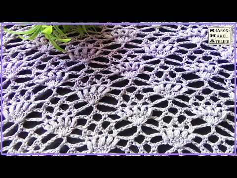 Häkelmuster "Piña", Muster häkeln Schritt für Schritt N°77 🍍 Für Linkshänder