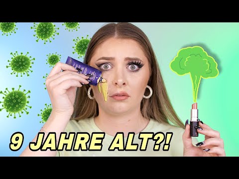 Ich schminke mich mit meinem ÄLTESTEN Makeup! 🤢 🦠
