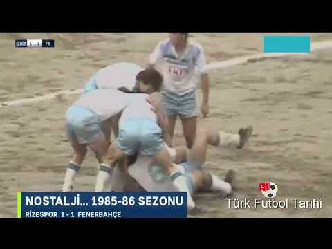1985 1986 Çaykur Rizespor Fenerbahçe  PUANI ŞENOL ÇORLU KURTARDI 7.Hafta Maçı