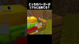 どっちがリアル？ #minecraft