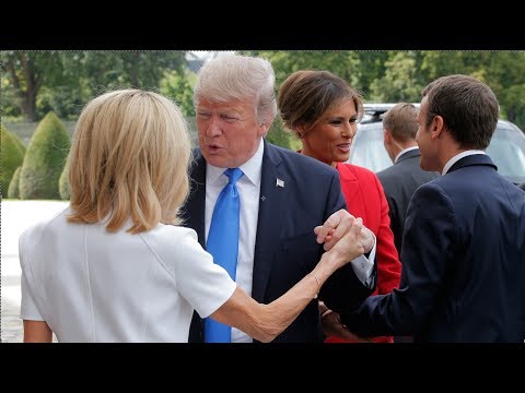 Donald Trump tells Brigitte Macron she’s in ‘good shape’