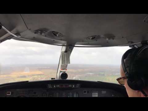 Cessna Citation 2, 551, Landing and full Reverse