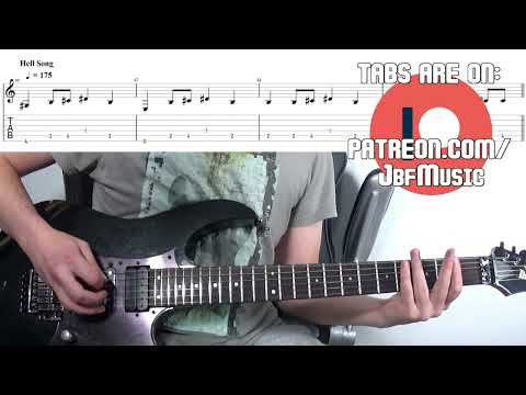 Hell Song SUM 41 Guitar Lesson Riff Tabs
