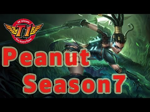 SKT T1 Peanut Nidalee Jungle vs Elise Patch 6.24