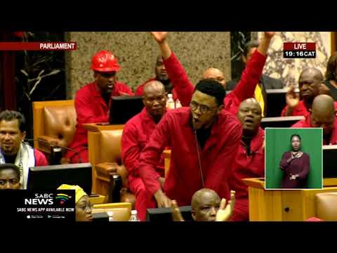 #SONA2020 | EFF's Vuyani Pambo orders President Ramaphosa to sit down