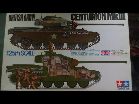 TAMIYA 1/25 Scale British Army CENTURION MK III Un-Boxing