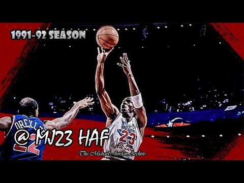Michael Jordan Highlights (1992 All-Star Game) - 18pts