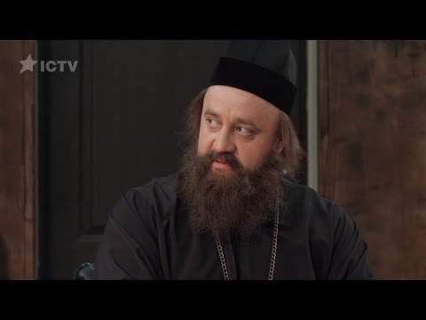 Батюшка в кабинете директора школы — На троих — 3 сезон – 2 серия
