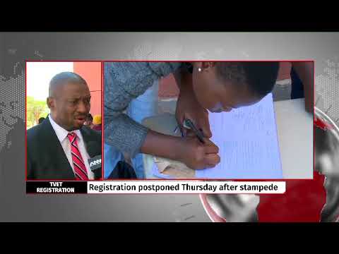 Deputy minister Buti Manamela at Capricorn TVET college as registration resumes