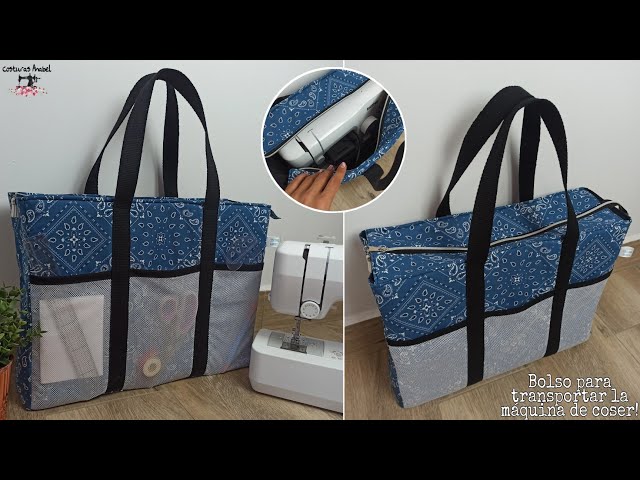 Vídeo relacionado con La Canilla - Maleta para Máquina de Coser Alfa, Singer, Brother (y más) Tote Bag para Manualidades, Almacenamiento y Accesorios de Costura con Funda Anti-Polvo