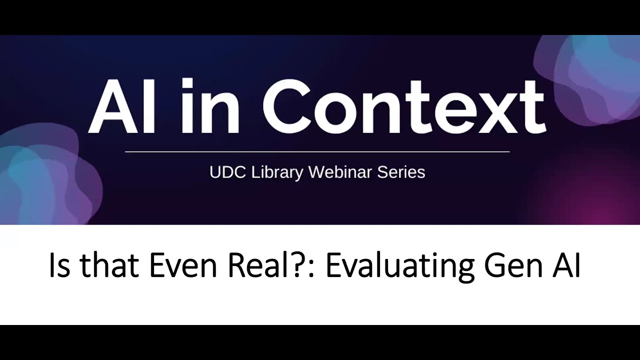 Is that Even Real?: Evaluating Gen AI