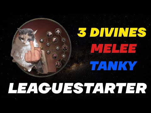 MELEE Leaguestarter for 3 DIVINES with gems! POE 3.21