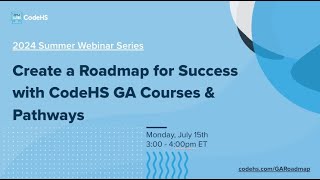 Create a Roadmap for Success with CodeHS GA Courses and Pathways thumbnail
