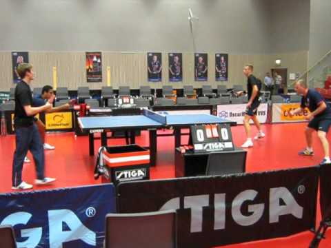 Omar Figge Harald och Mattias tränar inför match