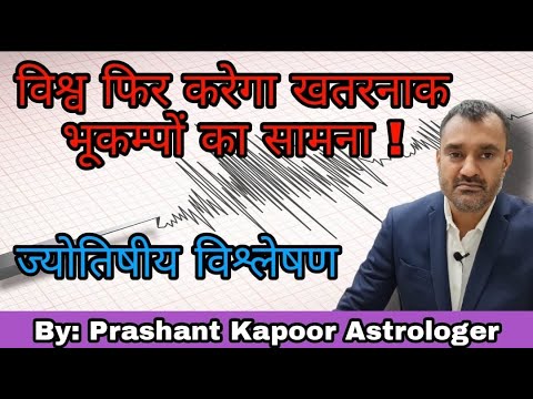 World to witness chain of Earthquakes after 4 April 2021, astrological analysis by Prashant Kapoor
