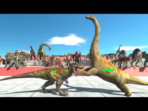 1 vs 1 TOURNAMENT With HP Bar Who Is The Strongest? ► Animal Revolt Battle Simulator