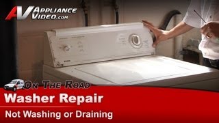Kenmore Washer Repair - Not Washing or Draining - Lid Switch