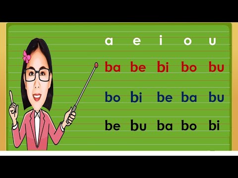 MATUTONG BUMASA NG ABAKADA PART1 BA BE BI BO BU