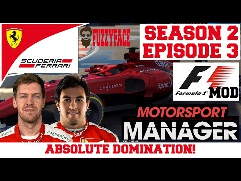Ferrari S02E03: ABSOLUTE DOMINATION! - F1 Mod for Motorsport Manager