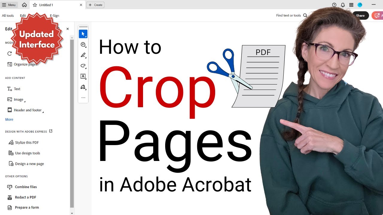 How to Crop Pages in Adobe Acrobat (UPDATED Interface) ✂️