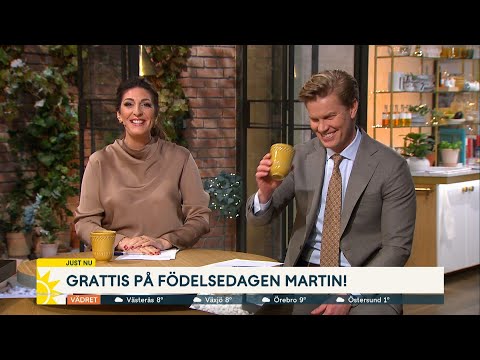 Sorayas överraskning till Martin på födelsedagen "Han är besatt"  - Nyhetsmorgon (TV4)