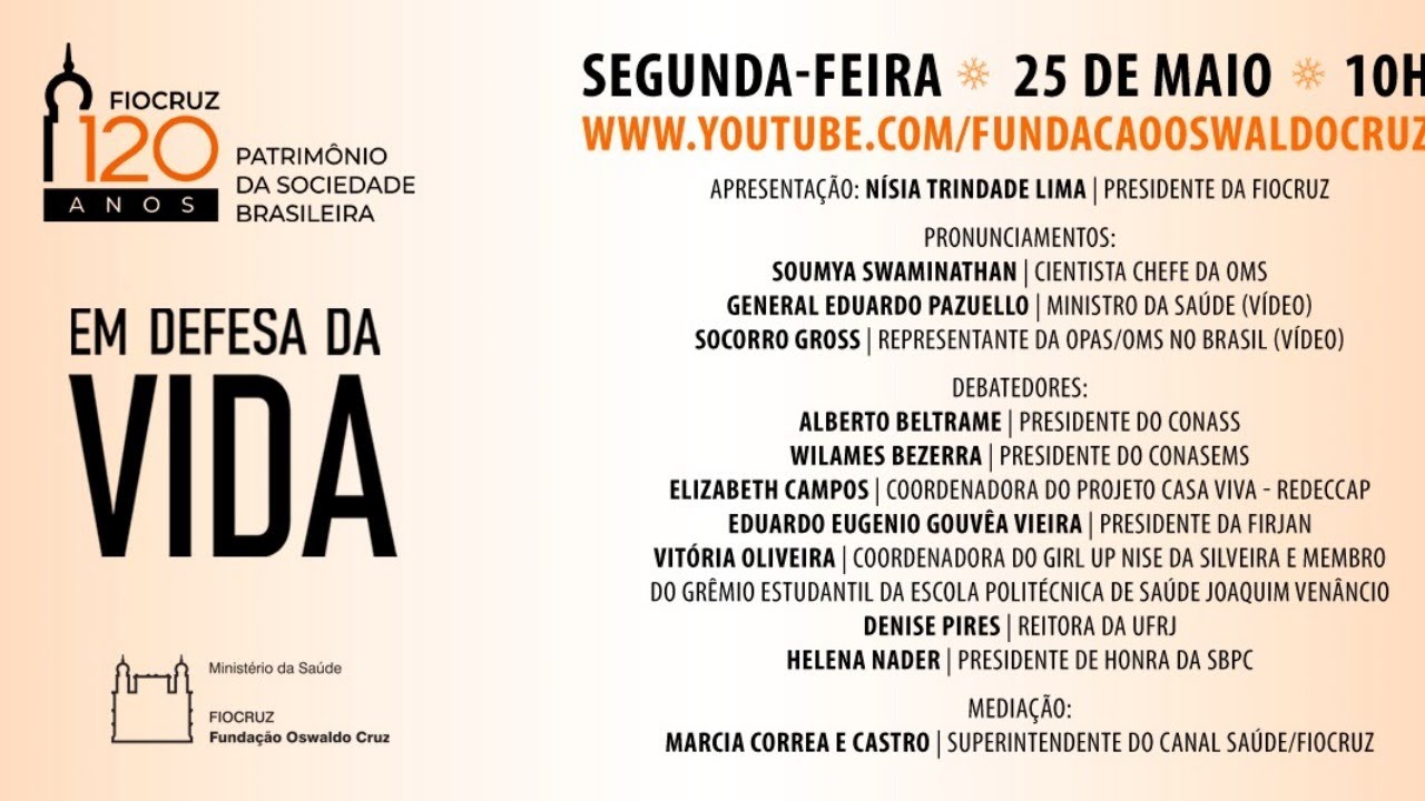Fiocruz 120 anos Em Defesa da Vida