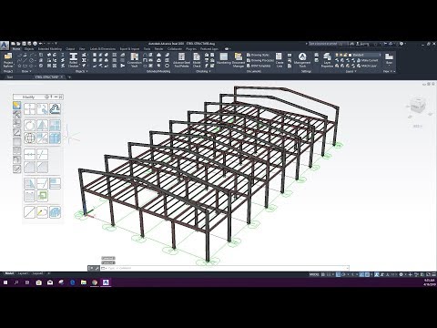 ADVANCE STEEL | MODELING STEEL STRUCTURE | Part-1