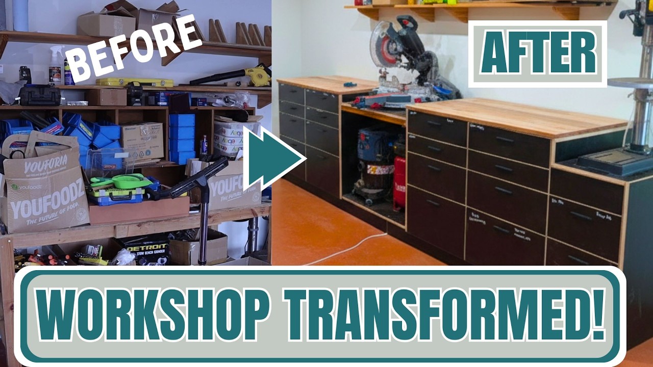 Hours of Work for My Biggest Workshop Upgrade Yet // Mitre Station Build