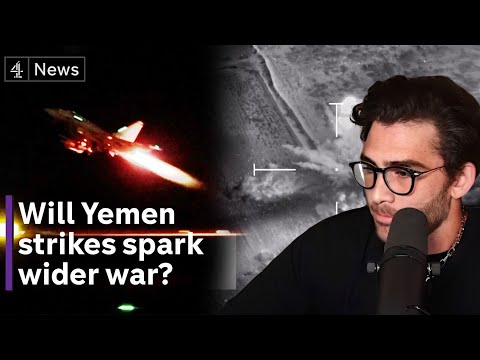 US and UK Attack of Houthi sites | HasanAbi reacts