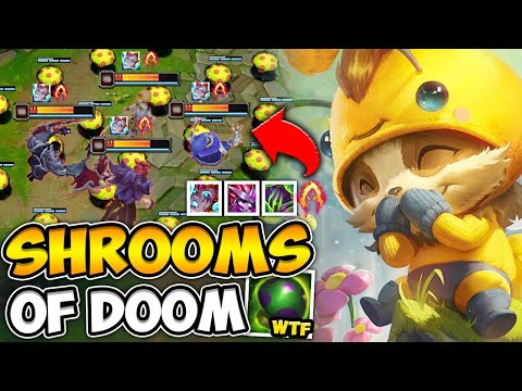 WHEN A PILE OF TEEMO SHROOMS ONE SHOTS THE ENTIRE ENEMY TEAM - League of Legends