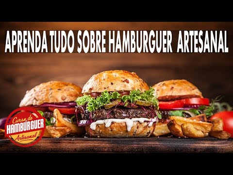 CURSO ONLINE DE HAMBURGUER ARTESANAL  Bom? CURSO DE HAMBURGUER ARTESANAL Vale a Pena ? HAMBURGUERIA