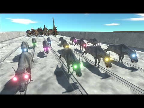 Race to eat NEON EYE DAEODONS - Animal Revolt Battle Simulator ARBS
