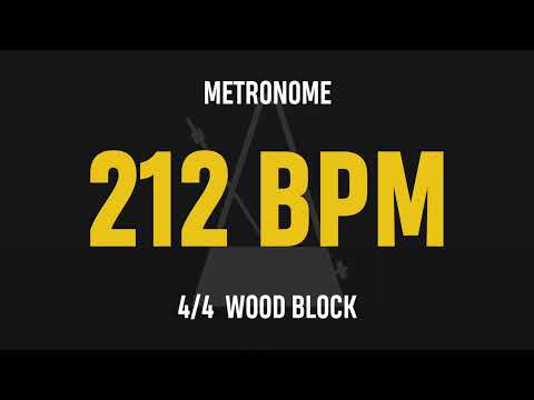 212 BPM 4/4 - Best Metronome (Sound : Wood block)