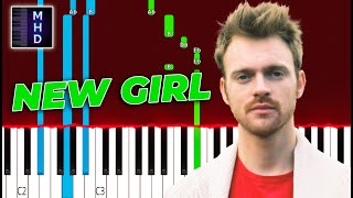 FINNEAS - NEW GIRL (Piano Tutorial Easy)