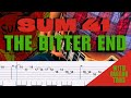Sum 41- The Bitter End Cover (Guitar Tabs On Screen)