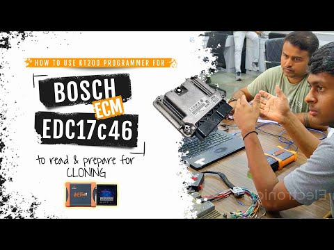 Step-by-Step Instruction for Read & Clone Bosch EDC17C46 ECM using KT200 Programmer #ecmrepair