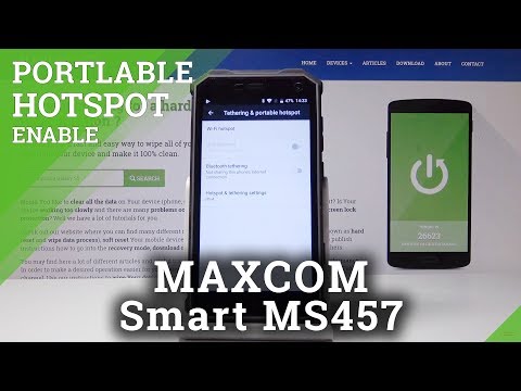 How to Activate Portable Hotspot in MAXCOM Smart MS457 Strong - Share Wi-Fi