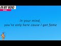 BNXN fka Buju - In My Mind (Lyrics Video)