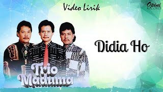 Download lagu Trio Maduma - Didia Ho (Video Lirik) mp3 Download lagu Trio Maduma - Didia Ho (Video Lirik) mp3