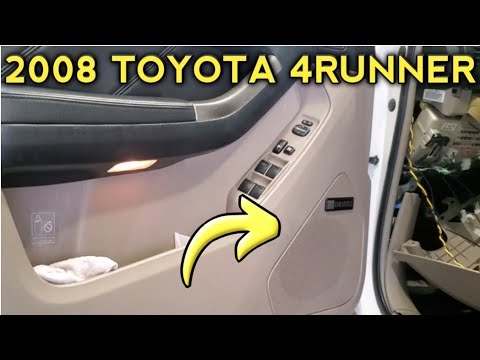 2008 toyota 4runner door panel removal and speaker replacement install