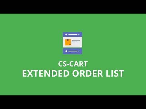CS-Cart Extended Order List