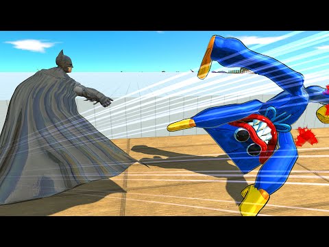 BATMAN vs HUGGY WUGGY DEATH RUN - Animal Revolt Battle Simulator