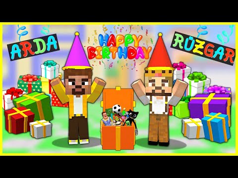 ARDA VE RÜZGAR'IN DOĞUM GÜNÜ HERKES HEDİYE ALDI! 😱 - Minecraft