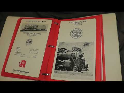 Rare WMC Westside G-File Binder With Lot of 49 Multi-Page Files HO Brass Katsumi