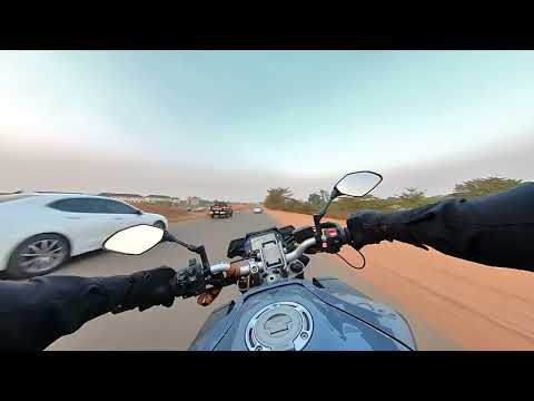 4K Drive in Abuja NIGERIA - Immersive Raw Sound  Motorcycle ride in Africa [4K ultra HD]