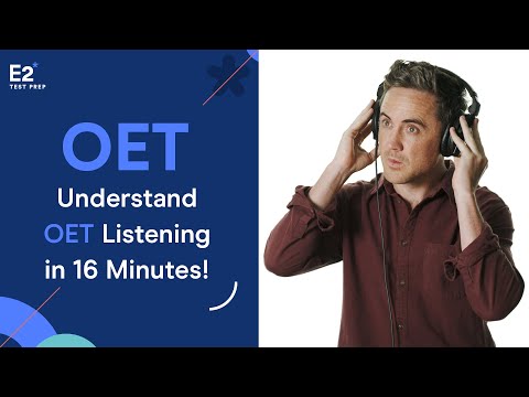Understand OET Listening in JUST 16 Minutes!