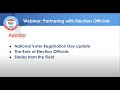 Webinar: Partnering with Election Officials for Voter Registration Success