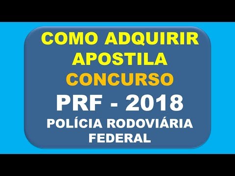 Baixar Apostila Concurso PRF 2018 - Polícia Rodoviária Federal