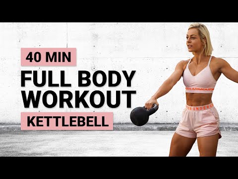 40 MIN KETTLEBELL WORKOUT | Strength + HIIT | Full Body Workout | +ABS | KB or Dumbbell